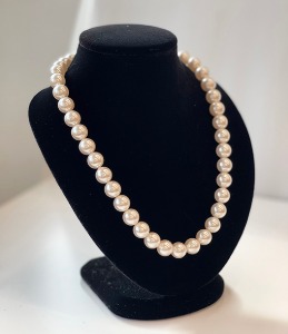 [pearl collection] 스와로브스키진주 심플진주목걸이 (10mm)